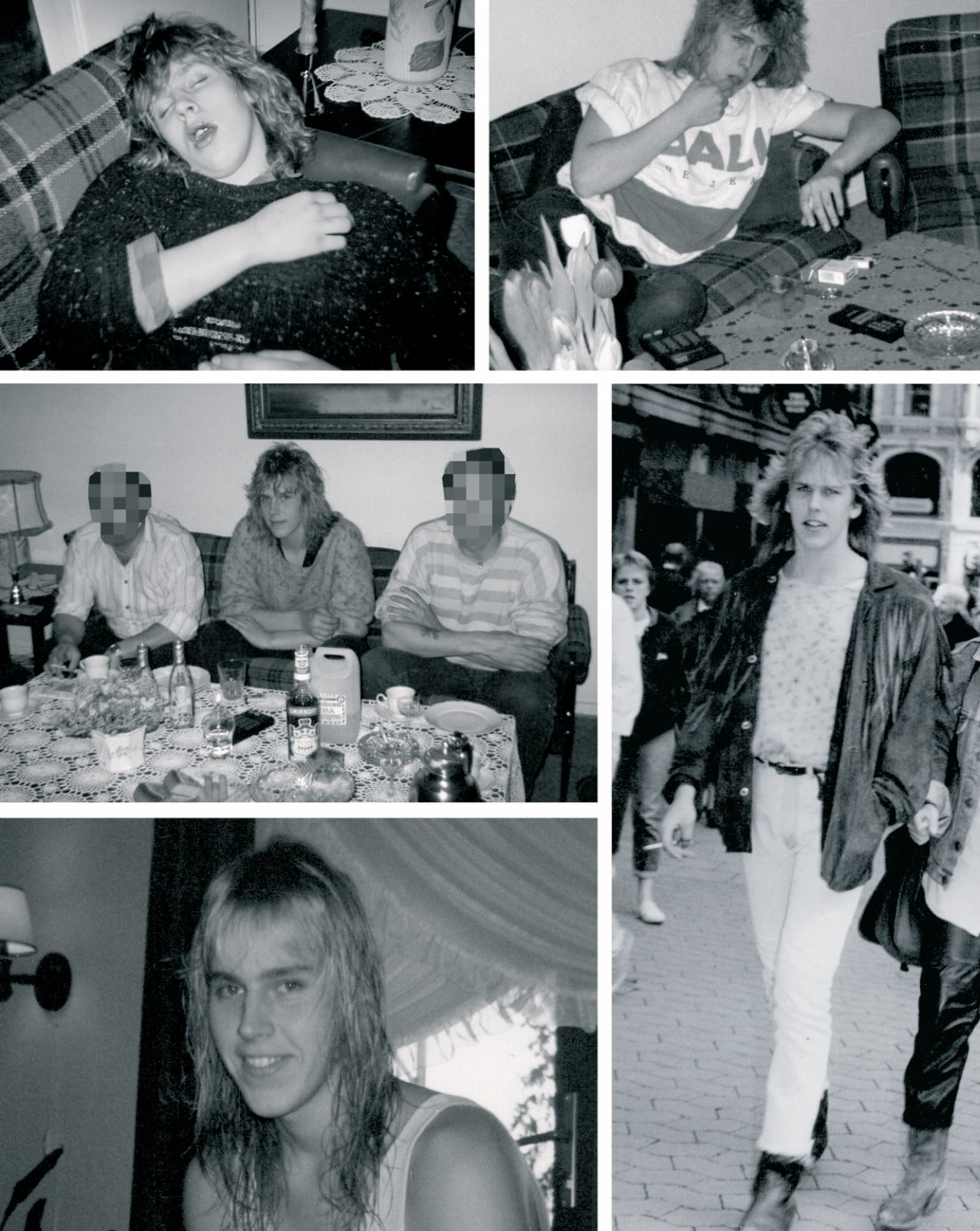 Private fotografier fra denne perioden i livet mitt, 1980-tallet.